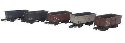 Rake Of 5x Graham Farish N Gauge Mineral Wagons Model Railway Unboxed B68992 • £50