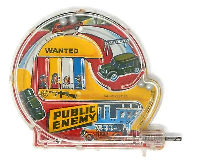 Vintage Public Enemy Small Handheld Toy Pinball Game G-man Marx • $22.99