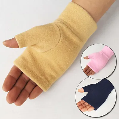 1Pair Winter Unisex Half Finger Gloves Men Women Fleece Touch Screen Fingerless • $2.84