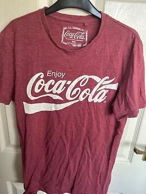 Tu: Ladies Coca-Cola Logo T-Shirt. Maroon. UK Size S. Chest 36-38. • £2.99