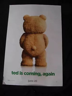 TED 2 ADVANCE Movie Poster SETH MACFARLAND Original DS One Sheet 2018 • $15