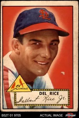 1952 Topps #100 Del Rice Cardinals 1 - POOR • $8