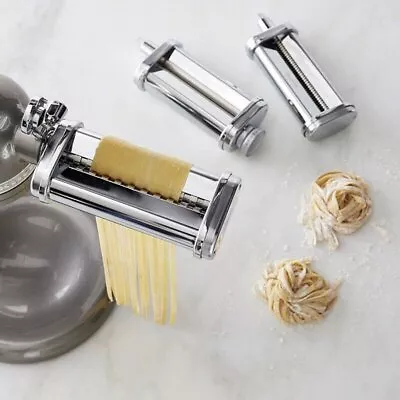 £15.48 • Buy Pasta Roller Cutter + Prep Slicer / Juicer Attachment For KitchenAid Stand Mixer