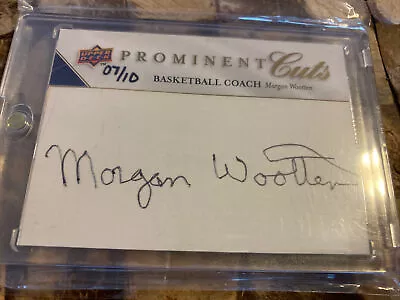 2009 UD Prominent Cuts Morgan Wootten Certified Auto/Sign 7/10 • $165