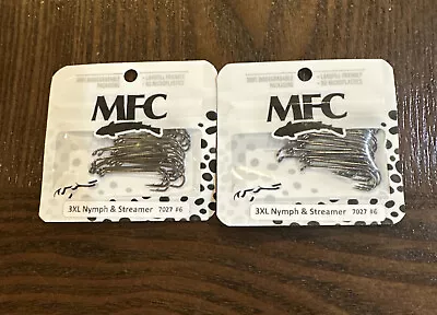 Montana Fly Company (MFC) Fly Tying Hooks: 7027 Series 2 Packs (50 Hooks) • $6.98