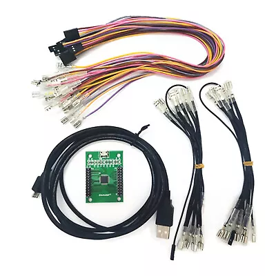 Arcade Encoder To USB Controller 187  Wiring 2 Players DIY Kit For Mame PC PS3 D • £25.58