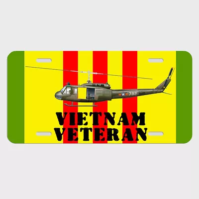 Vietnam Veteran Patriot License Plate Tag METAL Car Automobile Helicopter LM025 • $16.79