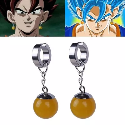 Anime Dragon Ball Z Super Vegetto Potara Son Goku Cosplay Earrings Ear Stud New • $28.99
