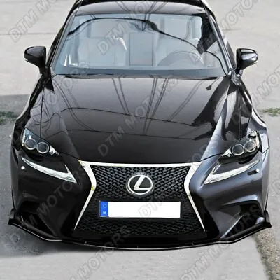 For 2014-2016 Lexus IS250 IS350 F-Sport Painted Black Front Bumper Body Kit Lip • $120.36