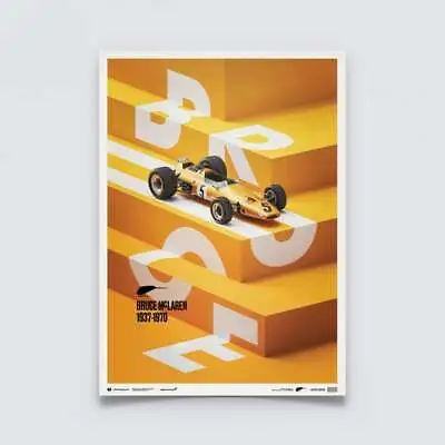 Automobilist Poster McLaren Papaya Bruce McLaren Francorchamps 1968 50 X 70 Cm • £54.99