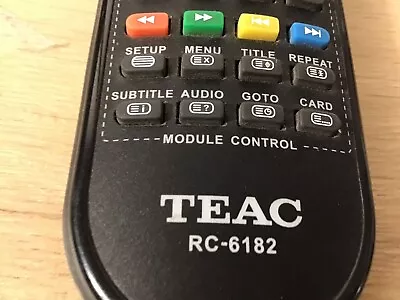 TEAC  Remote Control 6182 Black Replacement TEAC Tv Remote Control • $12.13