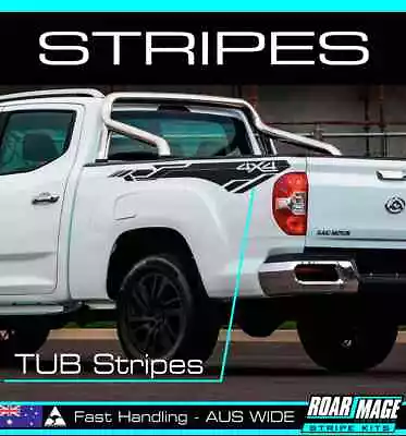 AM Stripes Decals Fits LDV T60 Trailrider TUB  Stickers 4x4 4WD • $89