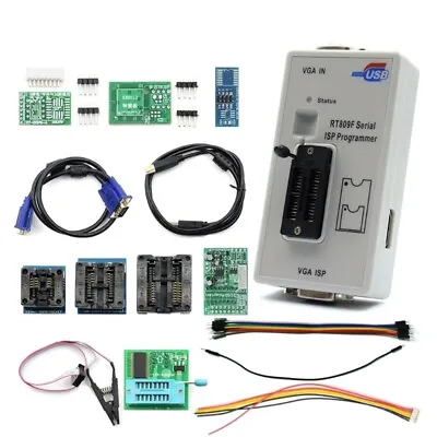 Multi-Function LCD BIOS Programmer ISP/ USB LCD Repair Tool RT809F With Adater • £77.60