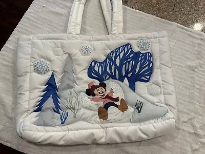 Disney Parks Winter Mickey And Friends Soft Sided Tote Bag NWOT • $18