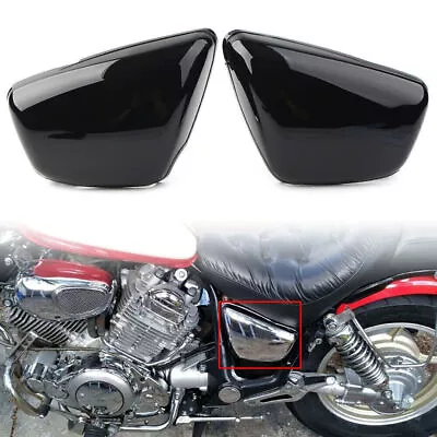 Side Panel Cover Left Right Fit Yamaha XV 700 750 1000 1100 Virago 1984 UP Black • $35.21