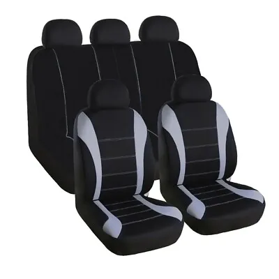 Universal Auto Seat Covers Full Set For Car Truck SUV Van Front Rear Protector • $11.99