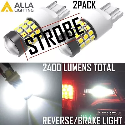 Alla Lighting 39-LED 7443 Strobe Flashing Brake Stop|Backup Light Bulb White VS • $19.99