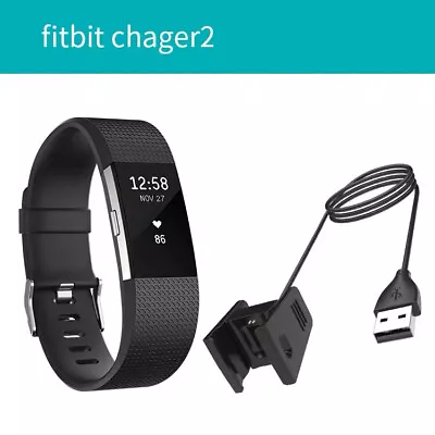 USB Charger Cable For Fitbit Charge 5 4 3 2 Luxe Alta Inspire 3 2 HR Versa 2 3 • $10.17