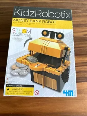 NEW KidzRobotix DIY Money Bank Robot Toy Steam Powered Kids MOMA • $15
