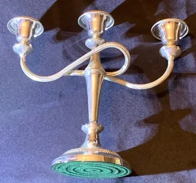 Candelabra By Rand Of England 1970s Silver Plated 3 Arm  • £28.85