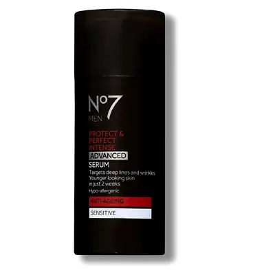 £15.99 • Buy No7 Men Protect & Perfect Intense ADVANCED Serum 30ml, NEW GENUINE