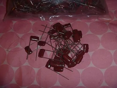 NEW METALLIZED FILM CAPACITOR 0.1UF 250V 8mm 104k Mfd 20PIECES SAME DAY SH B#29 • $7.49