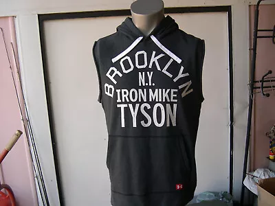 Large Roots Of Fight Under Armour Iron Mike Tyson Sleeveless Boxing Hoodie • $77.77