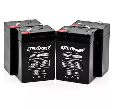 ExpertPower - 4 Pack 6 VOLT 4.5AH RECHARGEABLE GAME DEER FEEDER BATTERY 6V 4.5Ah • $40.99