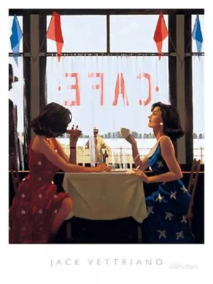 Jack Vettriano - Cafe Days - Premium Open Edition Print (60x80) • £20