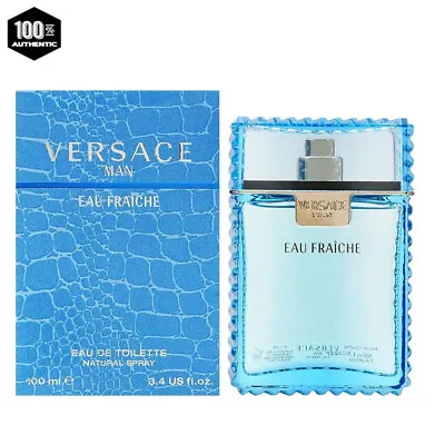 Eau Fraiche By Versace For Men 3.4 Oz / 100 Ml EDT Spray *Authentic* • $44.99