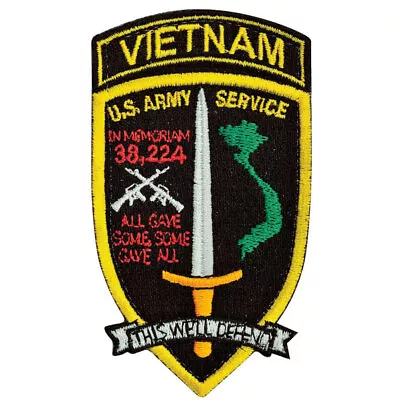 Army Vietnam Service Patch Hook And Loop • $10.99