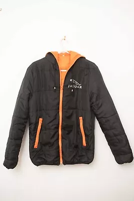 Jaguar Jacket In Orange And Black Logo On Front And Back Great Condition • £15