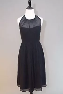 J.Crew Megan Dress In Silk Chiffon 0 P Graphite Gray Cocktail Party $250 Petite • $75