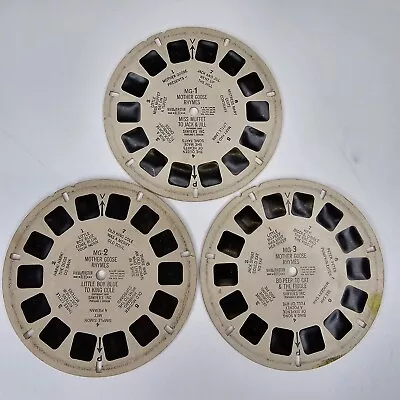 Rare  1950's Vintage View-Master - Mother Goose Nursery Rhymes - MG1 MG2 MG3 • $19.99