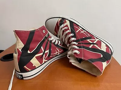 MINT Van Halen Mens Sneakers EVH 5150 Red Frankenstein High Tops Shoes Size 10.5 • $750