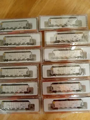 N Scale FoxValley RD4 Coal HoppersUnion Pacific/CMO New 12 Car Set Different Nu • $150