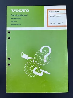 1987 Volvo 740 760 Electrical Wiring Diagrams Service Manual • $79.95