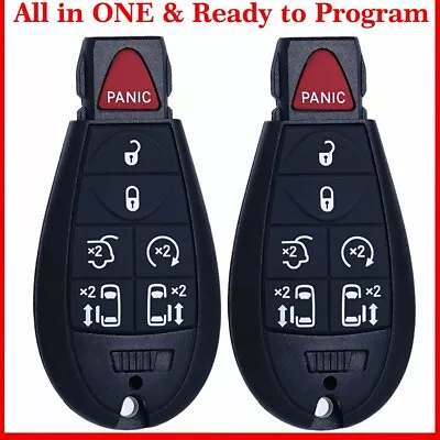 2 For 2009 2010 2011 2012 2013 2014 2015 Dodge Caravan Ram Remote Car Key Fob • $14.74