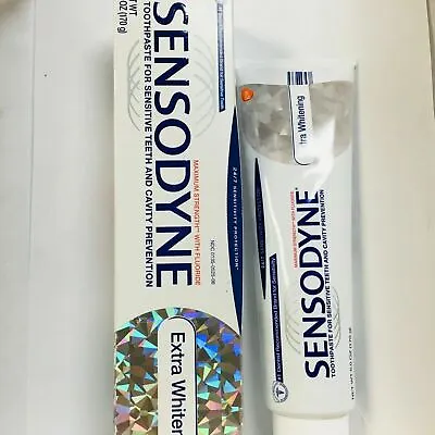 $16.88 • Buy Sensodyne Extra Whitening Toothpaste Sensitive Teeth And Cavity Protection 6 Oz