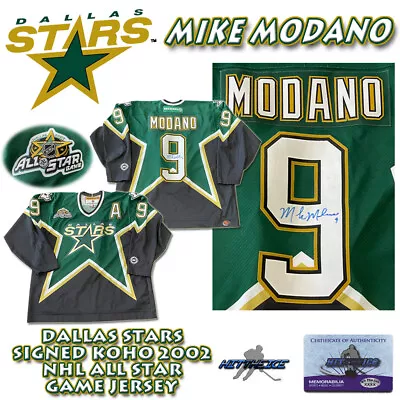 MIKE MODANO Signed DALLAS STARS CCM / KOHO 2002 NHL ALL STAR JERSEY W/COA • $399.95