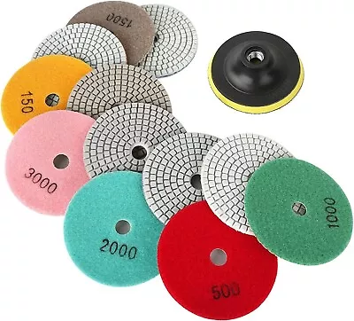 16pc Diamond Wet Polishing Pad 4inch Pad For Granite Stone Concrete Marble Floor • $32.58