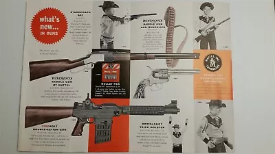 1958 PAPER AD 4 PG Brochure Mattel Toy Winchester Rifle Cap Gun Fanner 50 Pistol • $29.99