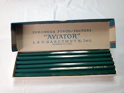 12 Pack Vintage Koh-I-Noor L&C Hardtmuth Aviator 903 4H Drafting Drawing Pencils • $19.95
