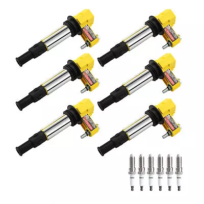 6 Pack Ignition Coil & Platinum Spark Plug For Cadillac CTS Buick GMC 3.6L UF375 • $99.99