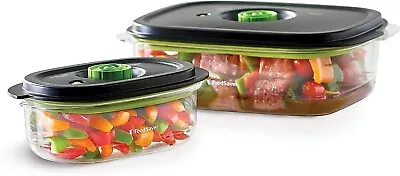 FoodSaver 2116382 Vacuum Containers 1 3 Cup 1 10 Cup Clear Count 2 Containers • $130.90