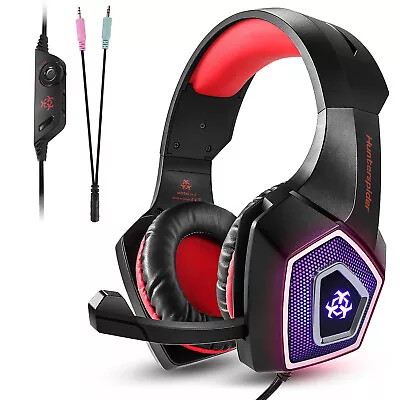 3.5mm Gaming Headset Mic Headphones Stereo Surround For PS3 PS4 Xbox ONE 360 PC • $24.99