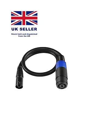 XMSJSIY Speakon To XLR Cable Audio Jack Speakon Plug Female To XLR 3 Pin Male • £7.49