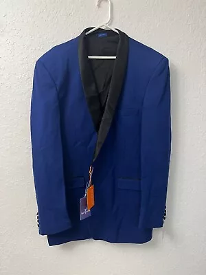 Blu Martini Men's Slim Fit Blazer Royal Blue 2X • $119