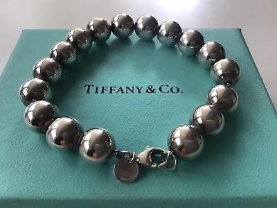 Authentic Sterling Silver Tiffany & Co. Hardware Ball Bracelet  • $300