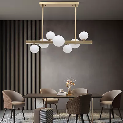 LED Mid Century Modern Chandelier Linear Chandeliers 7-Light Pendant Light • $137.76